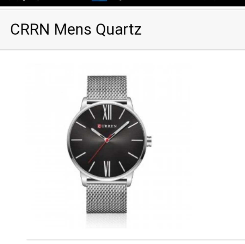 REDUCED Mens Designer Silver Qtz Watch GREAT CHRISTMAS GIFT